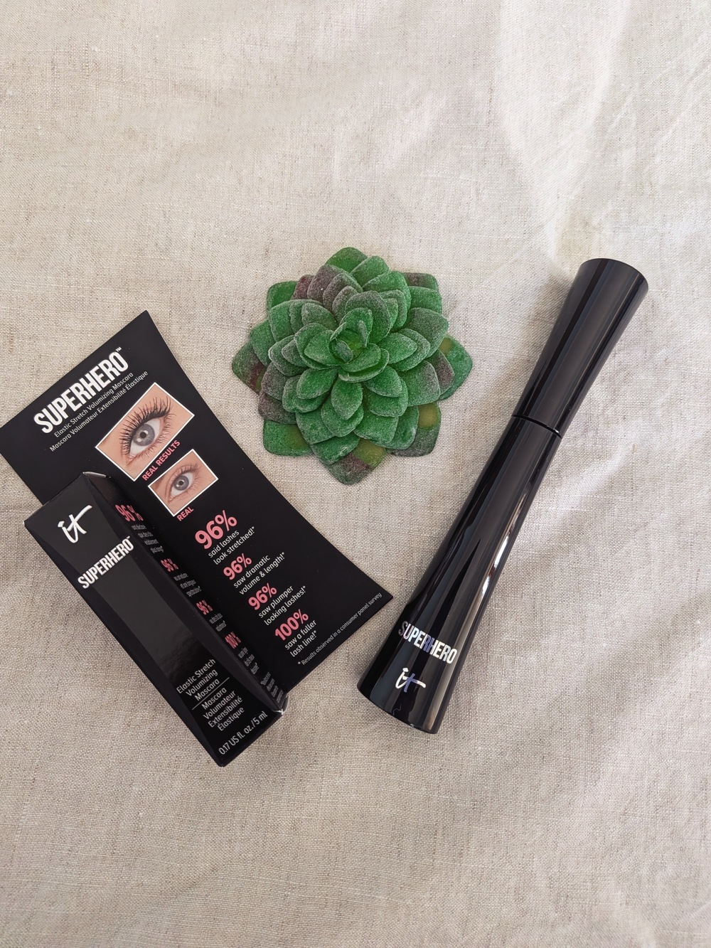 IT Cosmetics Black Superhero Mascara Full Size + Mini Travel Size Duo NWT